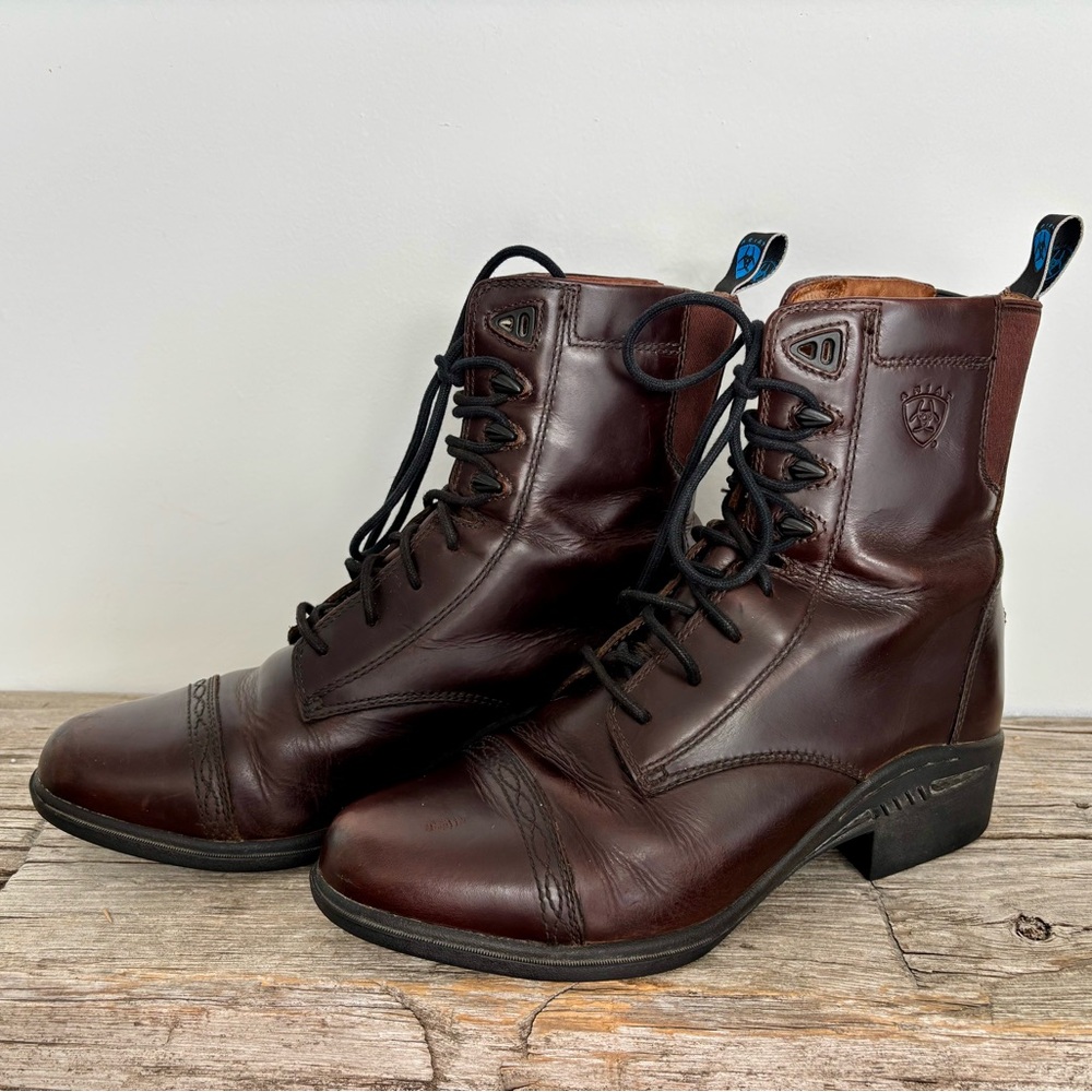 Ariat Dark Brown Lace-Up Riding Boots